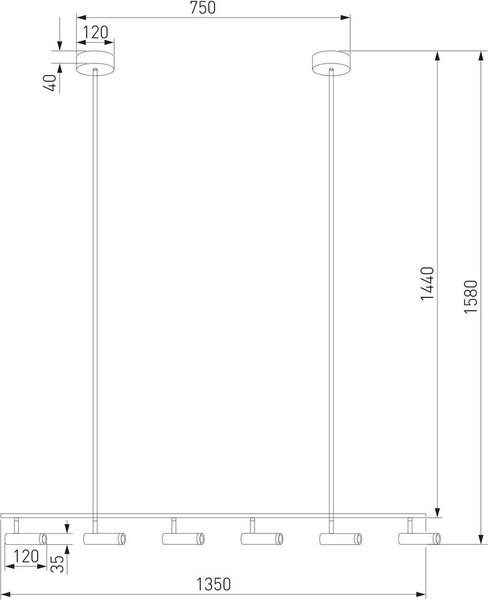 Спот Евросвет Barre 20252/6 LED