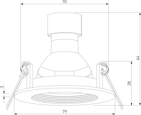 Точечный светильник Elektrostandard City 25054/01