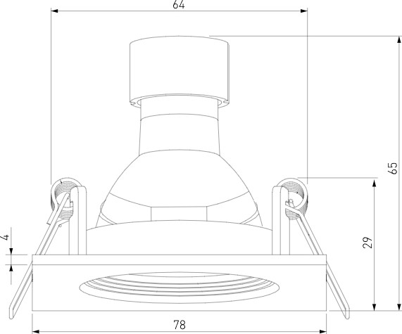 Точечный светильник Elektrostandard City 25055/01