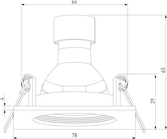 Точечный светильник Elektrostandard City 25055/01