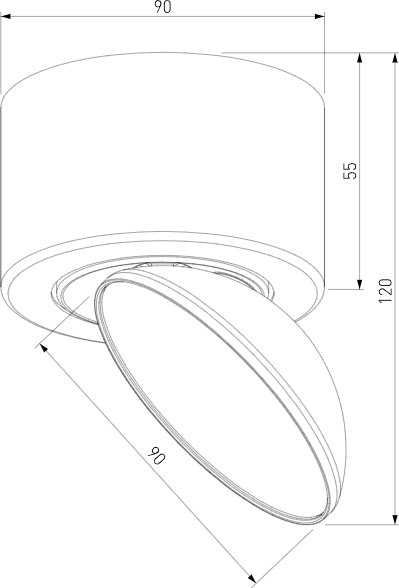 Точечный светильник Elektrostandard Smooth 25053/LED