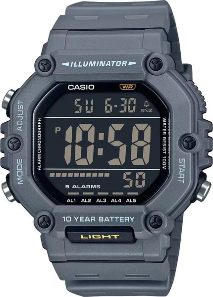 Часы наручные мужские Casio AE-1600H-8B - фото