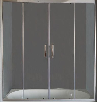 Стеклянная шторка для ванны PELICAN SSW02415+BP70 - фото