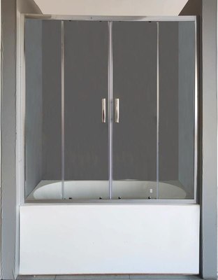 Стеклянная шторка для ванны PELICAN SSW02415+BP70