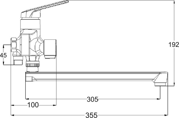 Смеситель РМС PL7BL-006E