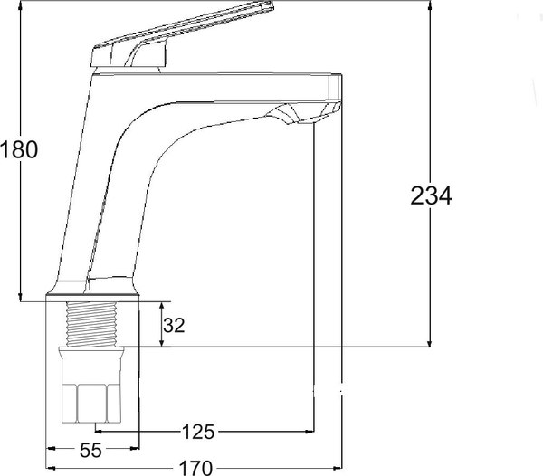 Смеситель РМС PL7BL-001F
