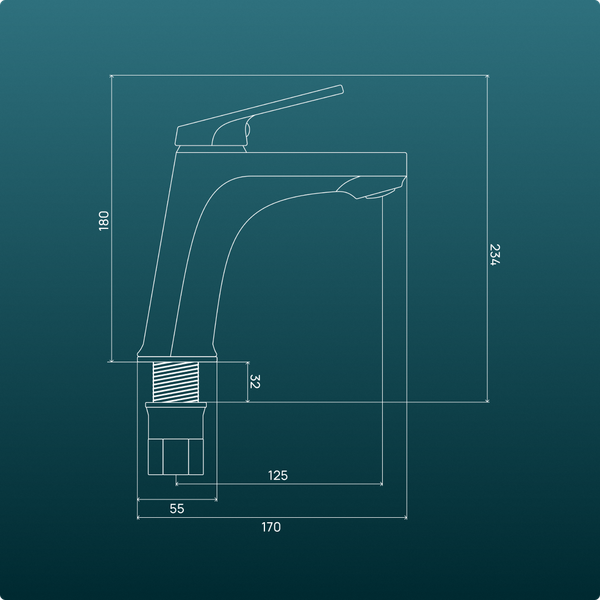 Смеситель РМС PL7CH-001F
