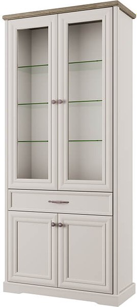 Шкаф с витриной Anrex Toscana 2V2D1S - фото