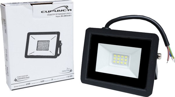 Прожектор СириусА SFL-20W-B-65K-2