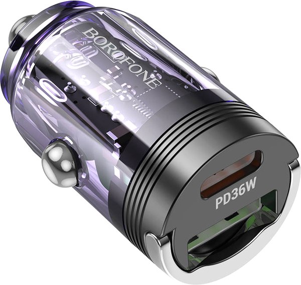 Адаптер питания автомобильный Borofone BZ26A PD36W+QC3.0 - фото