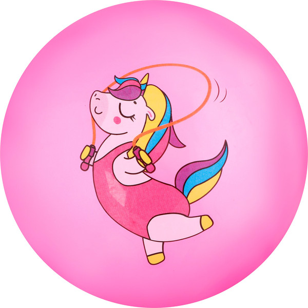 Мяч детский Zabiaka Единорожка со скакалкой / 7373201 - фото