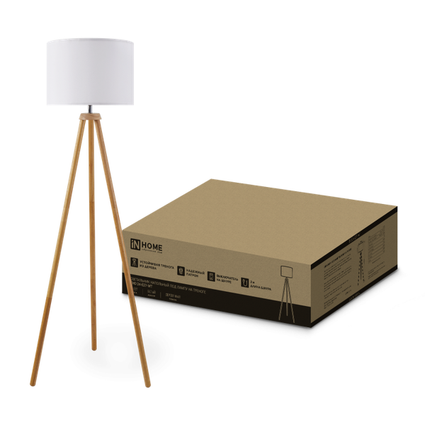 Торшер INhome ТНО 24-Е27-WT 230В / 4690612059990