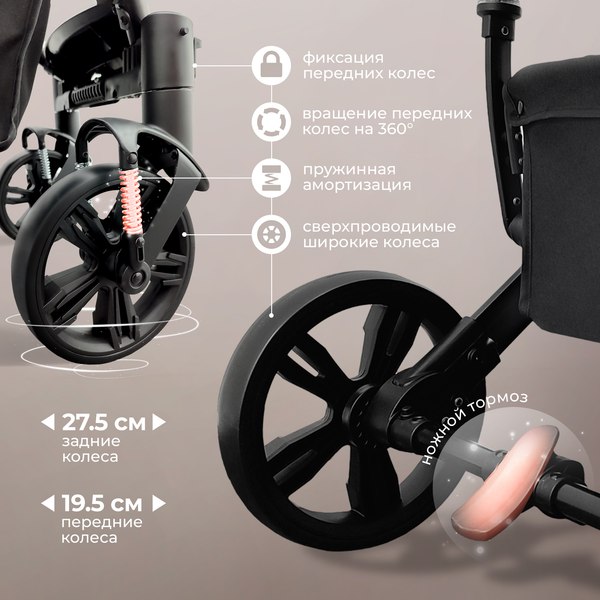 Детская универсальная коляска Sweet Baby Comfort 3в1