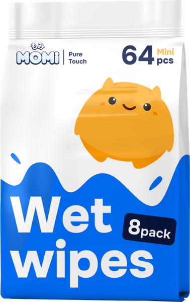 Влажные салфетки детские Momi 24x8шт