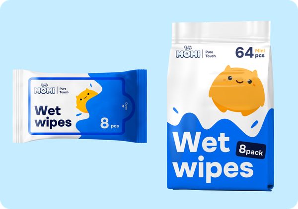 Влажные салфетки детские Momi 24x8шт