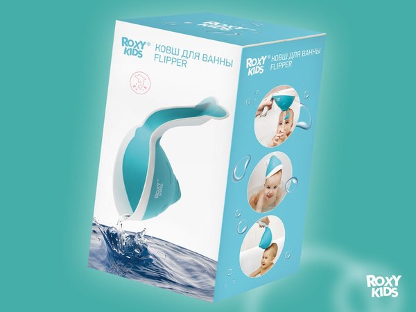 Ковшик для купания ROXY-KIDS Flipper / RBS-004-PO