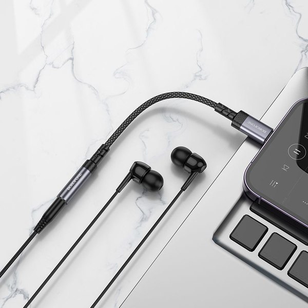 Кабель/переходник Borofone BV24 Lightning на Jack 3.5