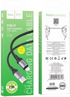 Кабель Hoco X102 Lightning