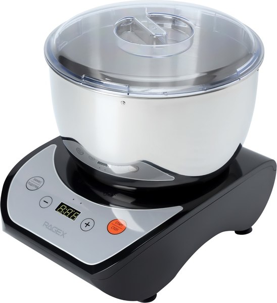Тестомесильная машина RAGEX R2001-000 (5л, черный) - фото
