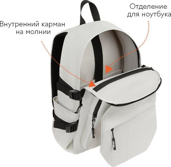 Школьный рюкзак Forst F-City. Gray Vibe / FT-RT-192503