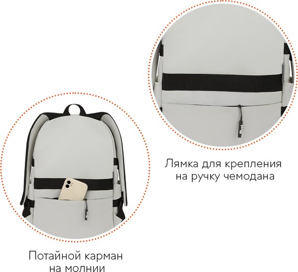 Школьный рюкзак Forst F-City. Gray Vibe / FT-RT-192503