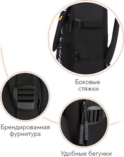 Школьный рюкзак Forst F-City. Street Beat / FT-RT-192502