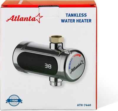 Проточный водонагреватель Atlanta ATH-7440 (серебристый)
