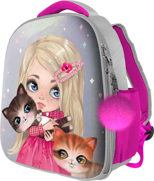 Школьный рюкзак Centrum Девочка и котята / 90459 - фото