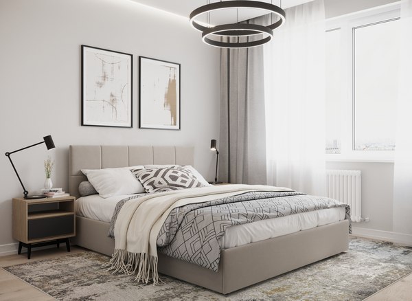 Двуспальная кровать Moon Family 1261 / MF012805