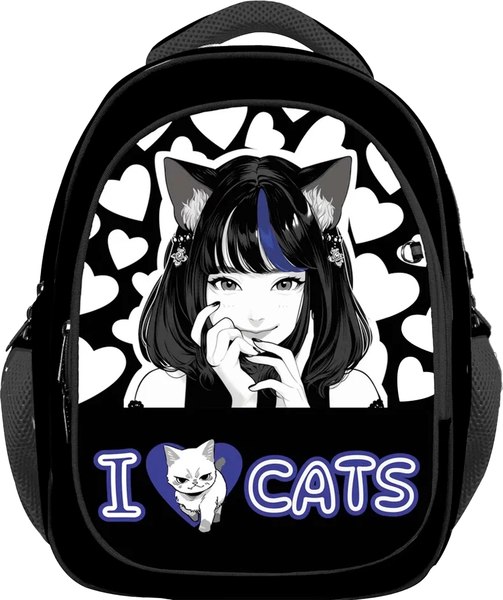 Школьный рюкзак Centrum Аниме I love cats / 73262 - фото