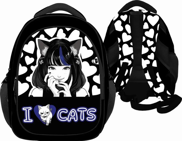 Школьный рюкзак Centrum Аниме I love cats / 73262