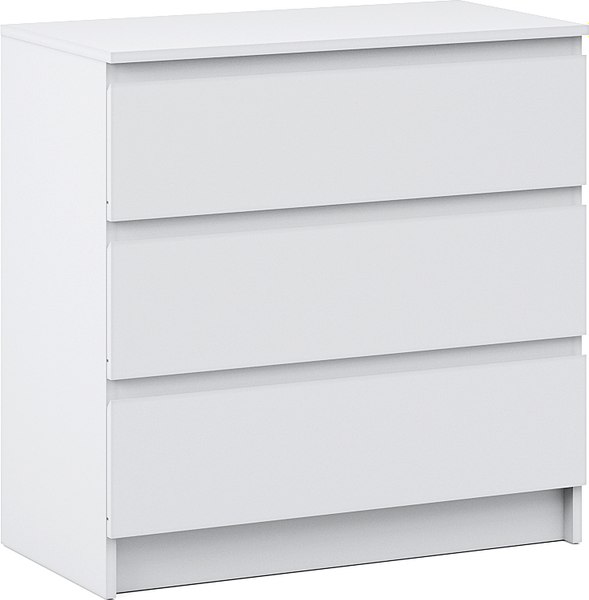 Комод Империал Оникс Вайт 3ящ - фото