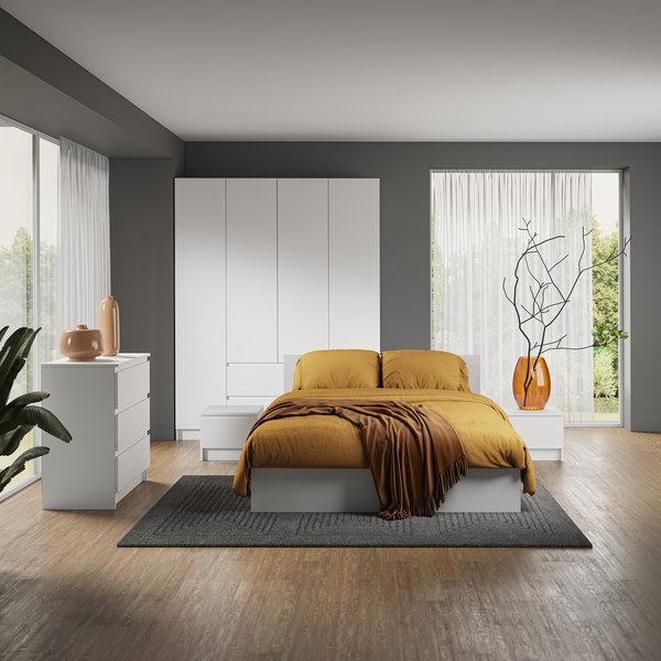 Комод Империал Оникс Вайт 3ящ