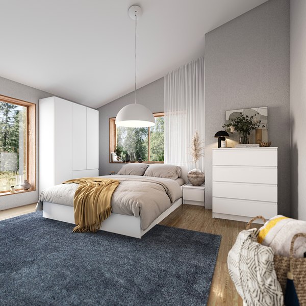 Комод Империал Оникс Вайт 4ящ