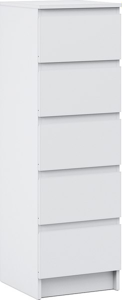 Комод Империал Оникс Вайт 5ящ мини - фото