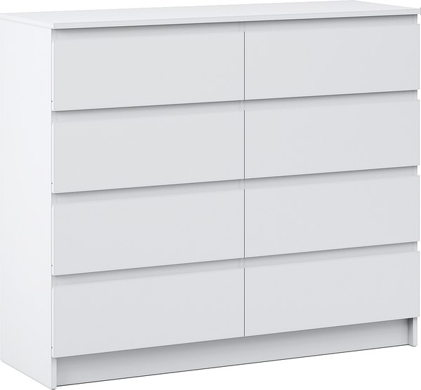 Комод Империал Оникс Вайт 8ящ - фото