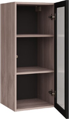 Шкаф с витриной Mobi Роквуд навесной 16.322.02