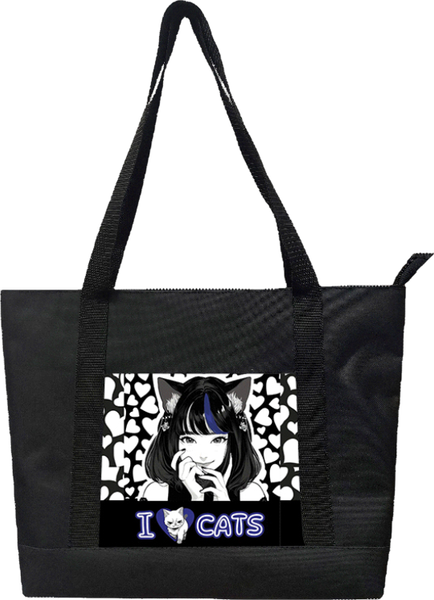 Сумка-шоппер Centrum Аниме I love cats / 74515 - фото