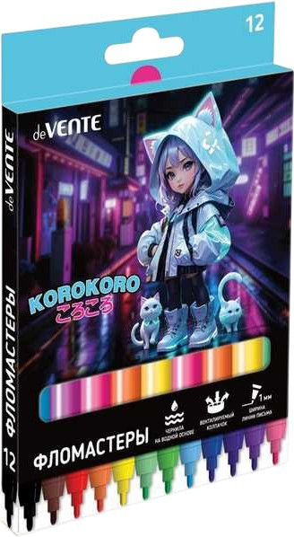 Фломастеры deVente Korokoro / 5081530 - фото