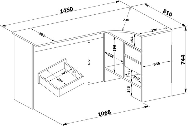 Компьютерный стол Сокол-Мебель СПм-25