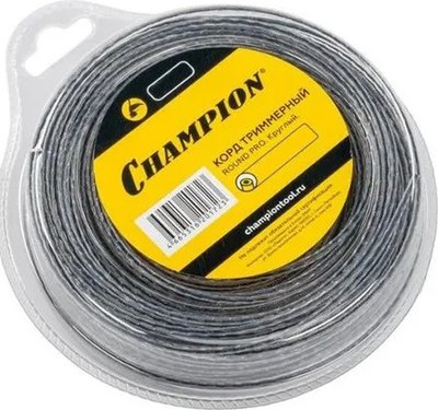 Леска для триммера Champion Round PRO 2.4мм / C7104 - фото