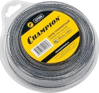 Леска для триммера Champion Round PRO 2.4мм / C7105 - фото