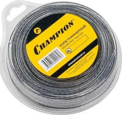 Леска для триммера Champion Round PRO 5.0мм / C7110 - фото