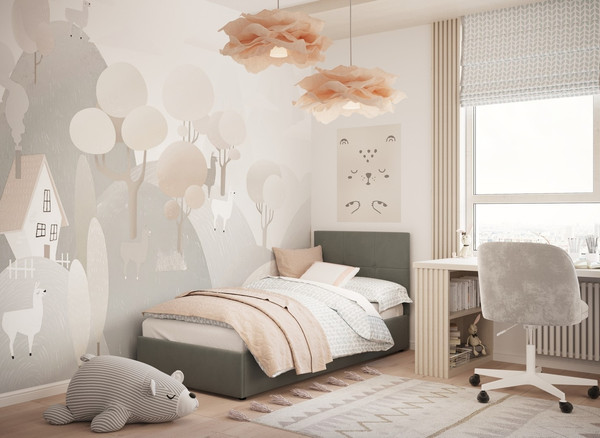 Односпальная кровать Moon Family 1261 / MF012848