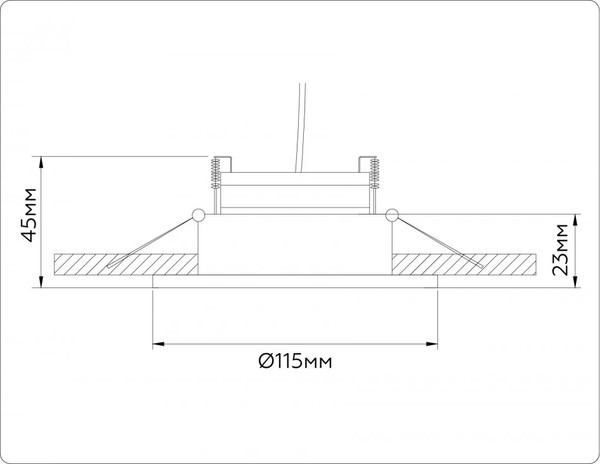 Точечный светильник Ambrella TN51911 WH / TN51911
