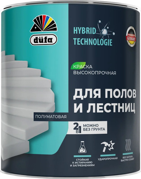 Краска Dufa Для полов и лестниц База 1 - фото