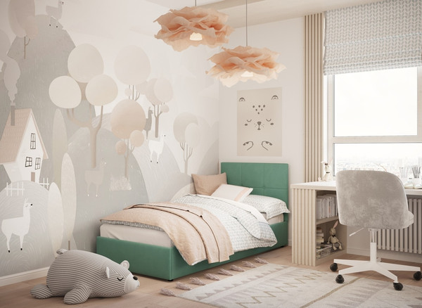 Односпальная кровать Moon Family 1261 / MF012608