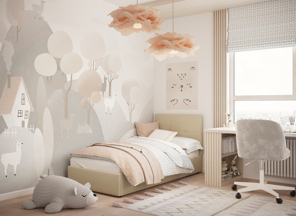 Односпальная кровать Moon Family 1261 / MF012859