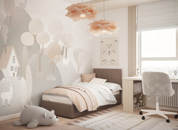 Односпальная кровать Moon Family 1261 / MF012599