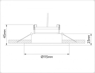 Точечный светильник Ambrella TN51913 BK